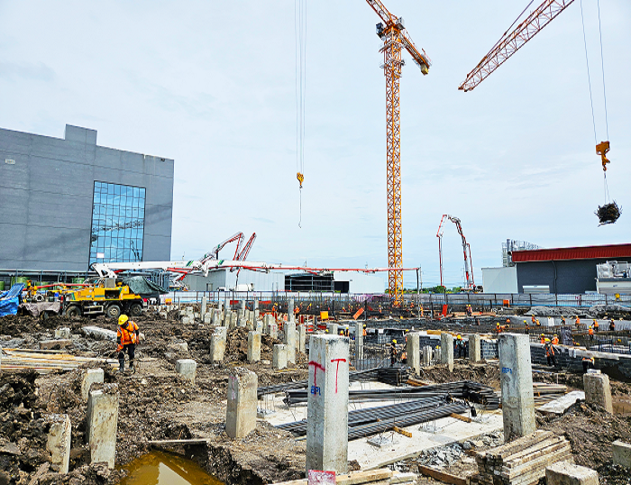 豪利777泵车助建泰国工程